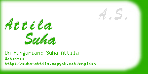 attila suha business card